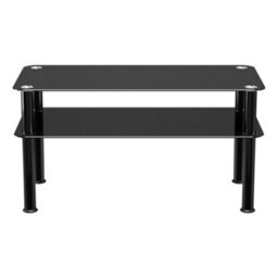 Avf Classic 80 X 40Cm Glass Side Table - Black - thumbnail 3