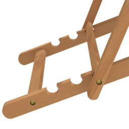 Berkfield Deck Chair Teak 56X105X96 Cm Cream - thumbnail 6