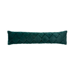 Catherine Lansfield Cosy Diamond Faux Fur Door Draught Excluder Bottle Green - thumbnail 3