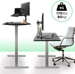 Duronic Tm12 Gy Sit Stand Desk Frame, Height Adjustable, Memory Function, Electric Single Motor/2 Stage - Base Frame Only - Grey - thumbnail 4