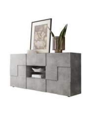 FurniComp LTD Furnicomp Lyon 2 Door 2 Drawer Concrete Grey Sideboard - thumbnail 3