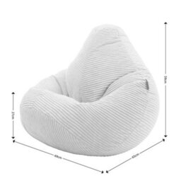 icon Kids Dalton Corduroy Bean Bag Teal - thumbnail 8