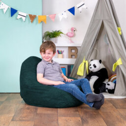 icon Kids Dalton Corduroy Bean Bag Teal - thumbnail 2
