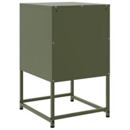 Berkfield Bedside Cabinets 2 Pcs Olive Green 36X39X60.5 Cm Steel - thumbnail 8