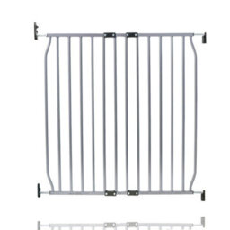 Bettacare Screw Fit Metal Dog Gate, Grey, 80Cm - 90Cm