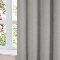 furn. Furn Soft Chenille Blackout Eyelet Curtain Pair, Silver, (W) 229 X (D) 183Cm - thumbnail 4