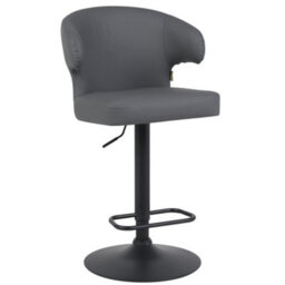 Hnnhome Embrace Faux Leather Swivel Breakfast Kitchen Bar Stool (Grey)