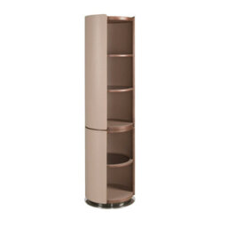 Angel Cerda Walnut And Mink Leatherette Shelf - thumbnail 1