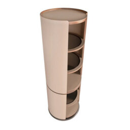 Angel Cerda Walnut And Mink Leatherette Shelf - thumbnail 7