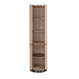 Angel Cerda Walnut And Mink Leatherette Shelf - thumbnail 2