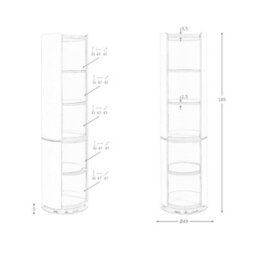 Angel Cerda Walnut And Mink Leatherette Shelf - thumbnail 8