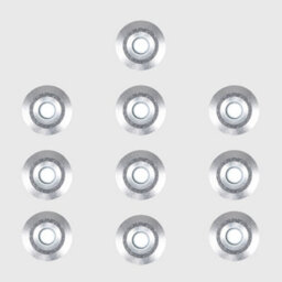 Valuelights 10 Pack Ip67 Rated 15mm White Led Round Decking Kitchen Plinth Lights Kit - thumbnail 4