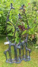 Inspirational Gifting Giraffe Family Sculpture Ornament With An Aged Bronze Finish - thumbnail 3