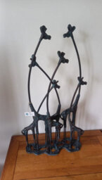 Inspirational Gifting Giraffe Family Sculpture Ornament With An Aged Bronze Finish - thumbnail 6