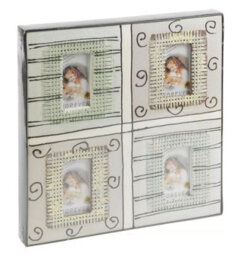 Urbn-Living 4 Slot 10X6Cm Green & Brown Photo Frame For Childrens Room Wall Decor - thumbnail 6