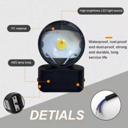 Led Wall Lamp Waterproof Indoor/outdoor Garden Light For Home Decor - thumbnail 8