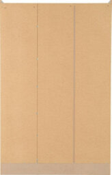 Seconique Nevada 3 Door 2 Drawer Mirrored Wardrobe Oyster Gloss Light Oak Effect Veneer - thumbnail 5