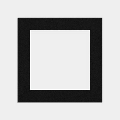 Ak Frames 5X5 Black Picture Mounts To Fit 3.5X3.5 Aperture Size - Mount Board Only (No Frame Included) - image 1