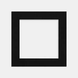 Ak Frames 5X5 Black Picture Mounts To Fit 3.5X3.5 Aperture Size - Mount Board Only (No Frame Included) - thumbnail 1