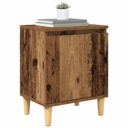 Berkfield Old Wood Bedside Table Old Wood Solid Reclaim Wood 40 X 30 X 50 Cm - thumbnail 3