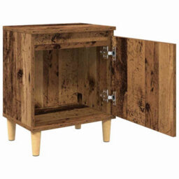 Berkfield Old Wood Bedside Table Old Wood Solid Reclaim Wood 40 X 30 X 50 Cm - thumbnail 5