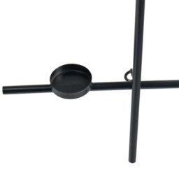 Beliani Wall Candle Holder Porto 74 Cm Black - thumbnail 7