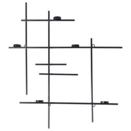 Beliani Wall Candle Holder Porto 74 Cm Black - thumbnail 5