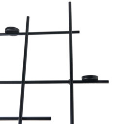 Beliani Wall Candle Holder Porto 74 Cm Black - thumbnail 6