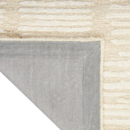 Cream Luxcelle Handmade Luxurious Modern Easy To Clean Wool Rug For Living Room, Bedroom - 259Cm X 351Cm - thumbnail 6