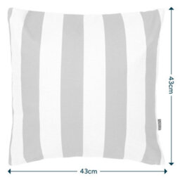 icon Cushion 43X43 Kyoto Fabric, Stripe, Yellow - thumbnail 4