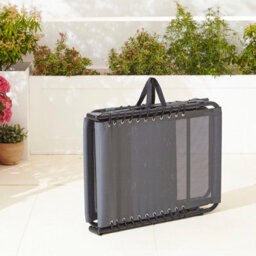 Neo Pair Of Grey Outdoor Folding Sun Loungers - thumbnail 9