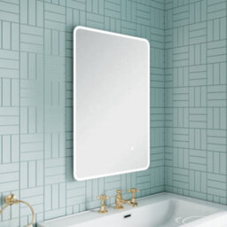 Balterley Talke Soft Square Led Illuminated Touch Sensor Mirror With Demister, 700mm X 500mm - thumbnail 3