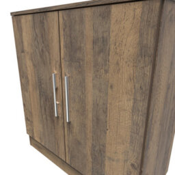 Trent 2 Door Cabinet In Vintage Oak (Ready Assembled) - thumbnail 7