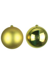 Christmas Tree World 20Cm Gold Bauble Set Shiny/matt (12 Pc) - thumbnail 1
