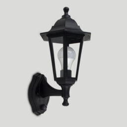 Valuelights Mayfair Traditional Style Black Outdoor Security Dusk To Dawn Ip44 Rated Wall Light Lantern - thumbnail 4