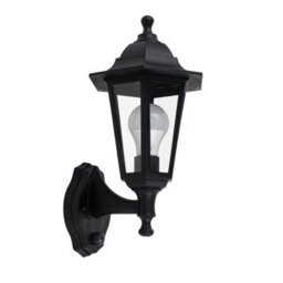 Valuelights Mayfair Traditional Style Black Outdoor Security Dusk To Dawn Ip44 Rated Wall Light Lantern - thumbnail 2