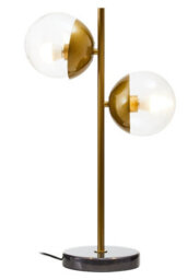 Orsina Handcrafted Large Table Lamp With Black Marble Base, Minimalist Design Desk Lamp, Versatile Lamp On A Table - thumbnail 2