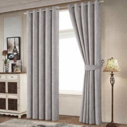Bedlooms Mocha Linen Curtain 100% Blackout Thermal Insulated Eyelet Curtain (Pair) 66 X 72 Inches With Tie Back Two - thumbnail 9