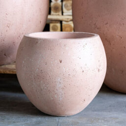 Jōbū Jobu Home - 70Cm Xl Sphere Planter For Outdoor Shrubs - 207L Orbello - Blushstone (Blush Beige Peach Tones) - thumbnail 3