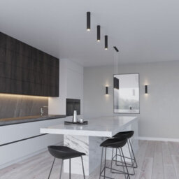 Sollux Lighting Lagos Steel Black 2 Light Classic Pendant Ceiling Light - thumbnail 6