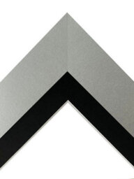 Frames By Post Metro Light Grey Frame With Black Mount 40 X 50Cm Image Size 16 X 12 Inch - thumbnail 3