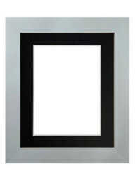 Frames By Post Metro Light Grey Frame With Black Mount 40 X 50Cm Image Size 16 X 12 Inch - thumbnail 1