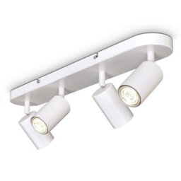 B.k.licht White 4 Way Ceiling Light Gu10 Lamp Metal Kitchen Hallway - thumbnail 9