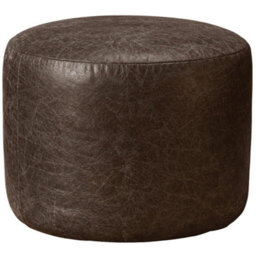 istyle mode Oval Shape Pu Leather Footstool Bean Bag (Chocolate,40X30Cm)