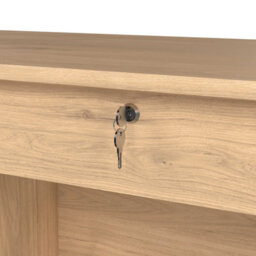 Wyld Haus Billabong Jackson Hickory Oak 4-Drawer Office Desk - thumbnail 8