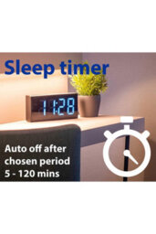 Grouptronics Denver Gtcr-T1M Black Large Digit Digital Alarm Clock Radio With Customizable Brightness And Fm - thumbnail 4