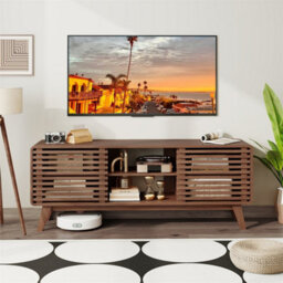 Entertainment Center Tv Stand With Sliding Doors - thumbnail 5