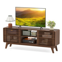 Entertainment Center Tv Stand With Sliding Doors - thumbnail 4