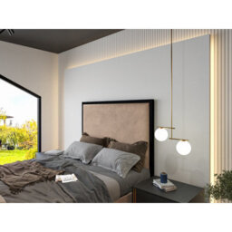 Madrid Upholstered Electric Media  Mink Tv Bed Frame - thumbnail 3