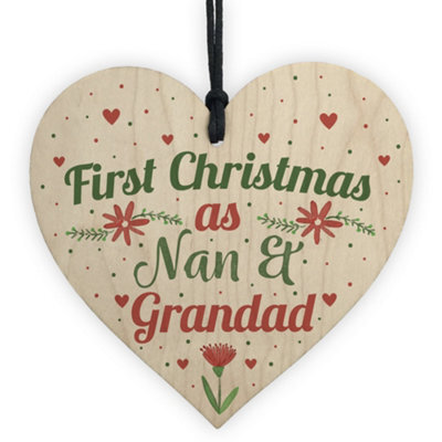 Red Ocean Nanny Gifts Christmas Nan Nannie Nanna Nana Grandad Xmas Tree Bauble Decoration Gift - image 1